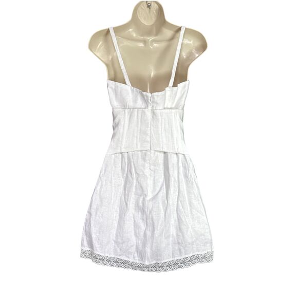 NWT Reformation Ainsley Size 2 Linen Mini Linen Dress New $248 - Picture 5 of 16